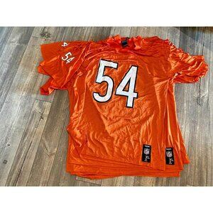LOT OF (10) Chicago Bears #54 Brian Urlacher Mens Sizes XL Orange Reebok Jerseys